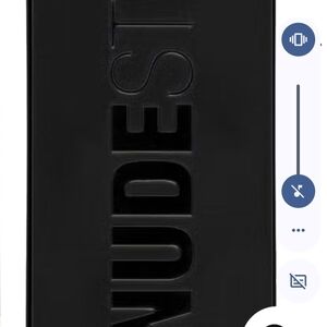 NUDESTIX Embossed Black Cosmetic Case